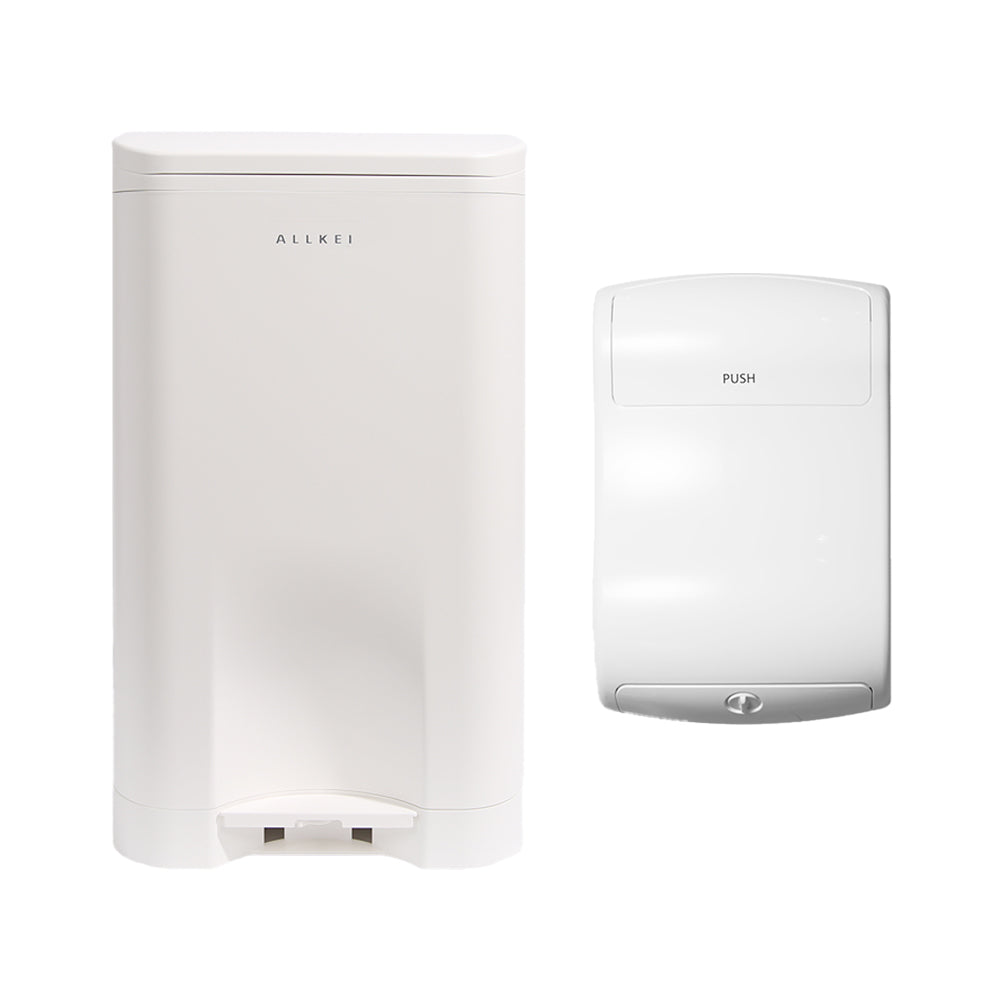 ALLKEI 29L and Wall Mountian Hanging Air Mini 3L Gift Set, Odor-Control Solution Includes 1 Magic Refill Bag & 30 Air Mini Bags - White