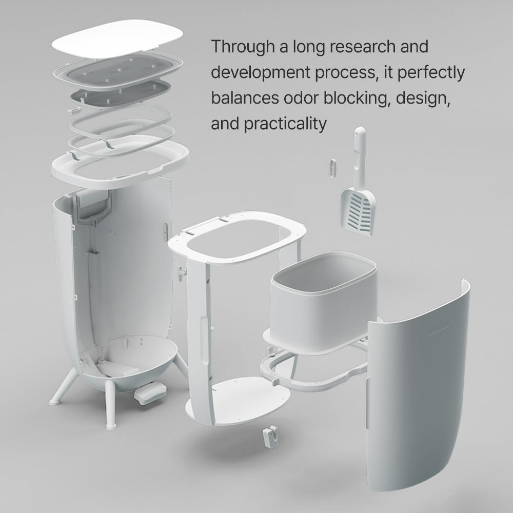 SENSE PICK ALLPET, Ultimate Pet Waste Station for Indoors, 21L Trash Bin with Odor Control, Step On Pet Waste Container with Continuous Refill Bag Included.