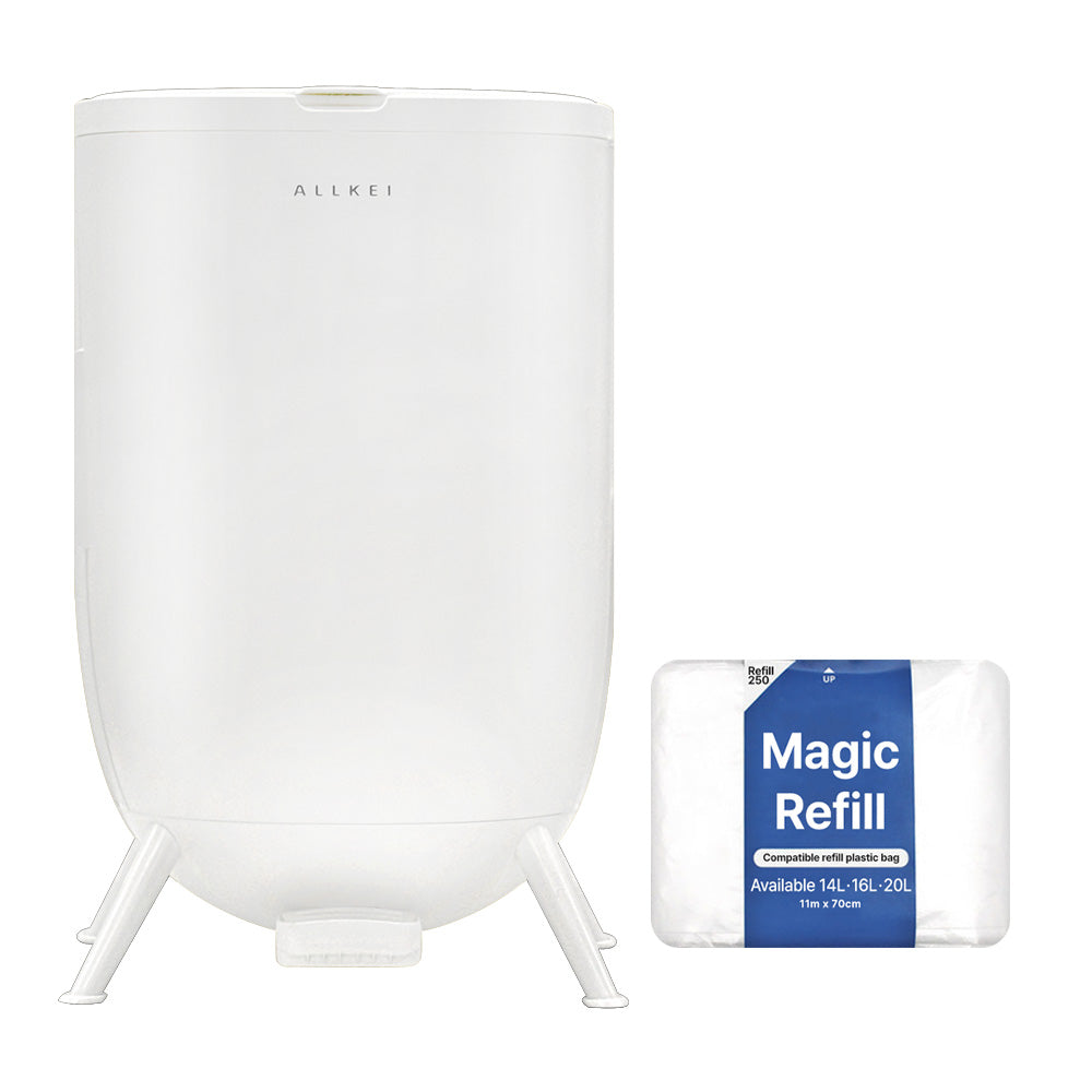 SENSE PICK ALLEKI PLUS Triple Odor Block Trash Can, Diaper Pail, Baby Adult Diaper Pet Waste Disposal Trash Bin.