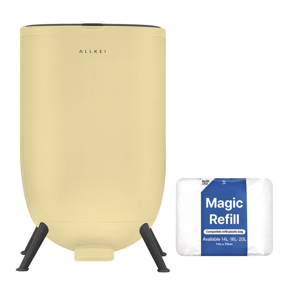 SENSE PICK ALLEKI PLUS Triple Odor Block Trash Can, Diaper Pail, Baby Adult Diaper Pet Waste Disposal Trash Bin.