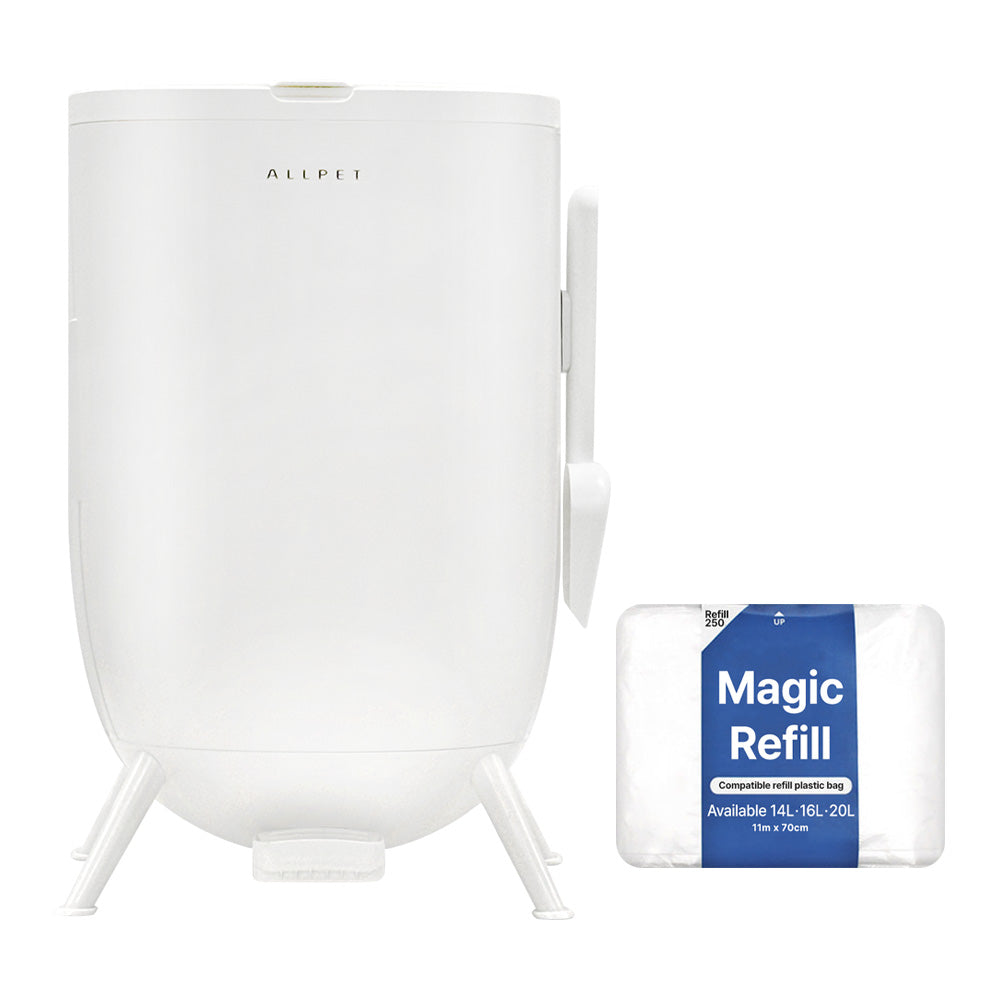 Magic Refill Bag 250, Diaper Pail Refills Bag with Odor Control, Compatible with Pet Waste, Adult & Baby Diaper Pail , Features Continuous Bag Refill.